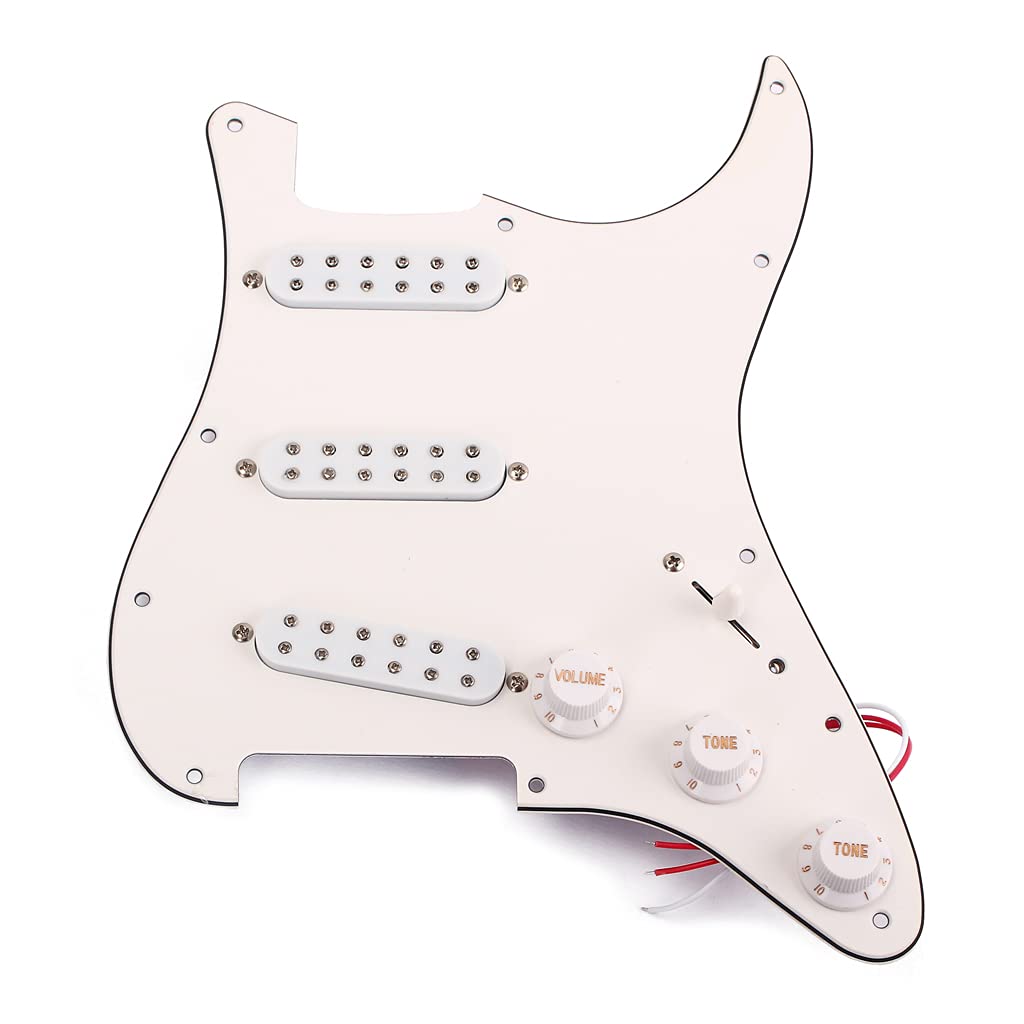 Micro pré-câblé SSS Alnicov blanc de haute précision pour Stratocaster