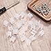 TIXIPEM Waterproof LED Strip Light Clips [50pcs] - Mounting Clips with Screws for 8 to 10mm LED Neon Flexible Strip Lighting, Neon Signs DIY - [Transparent - 0.57 IN]