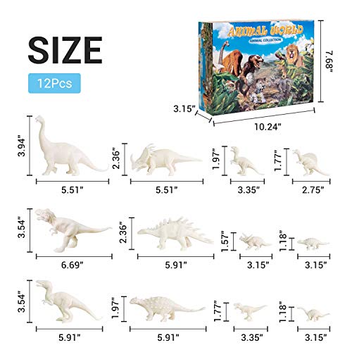 Kids Dinosaur Painting Kits 70pcs, DIY Dinosaur Toys Art and Craft with Kid\'s Apron, Play Mat, Decorate Your Own Dinosaur Figurines 3D Drawing for Boys Girls Ages 4 5 6 7 8 9 10 - Thumbnail 6