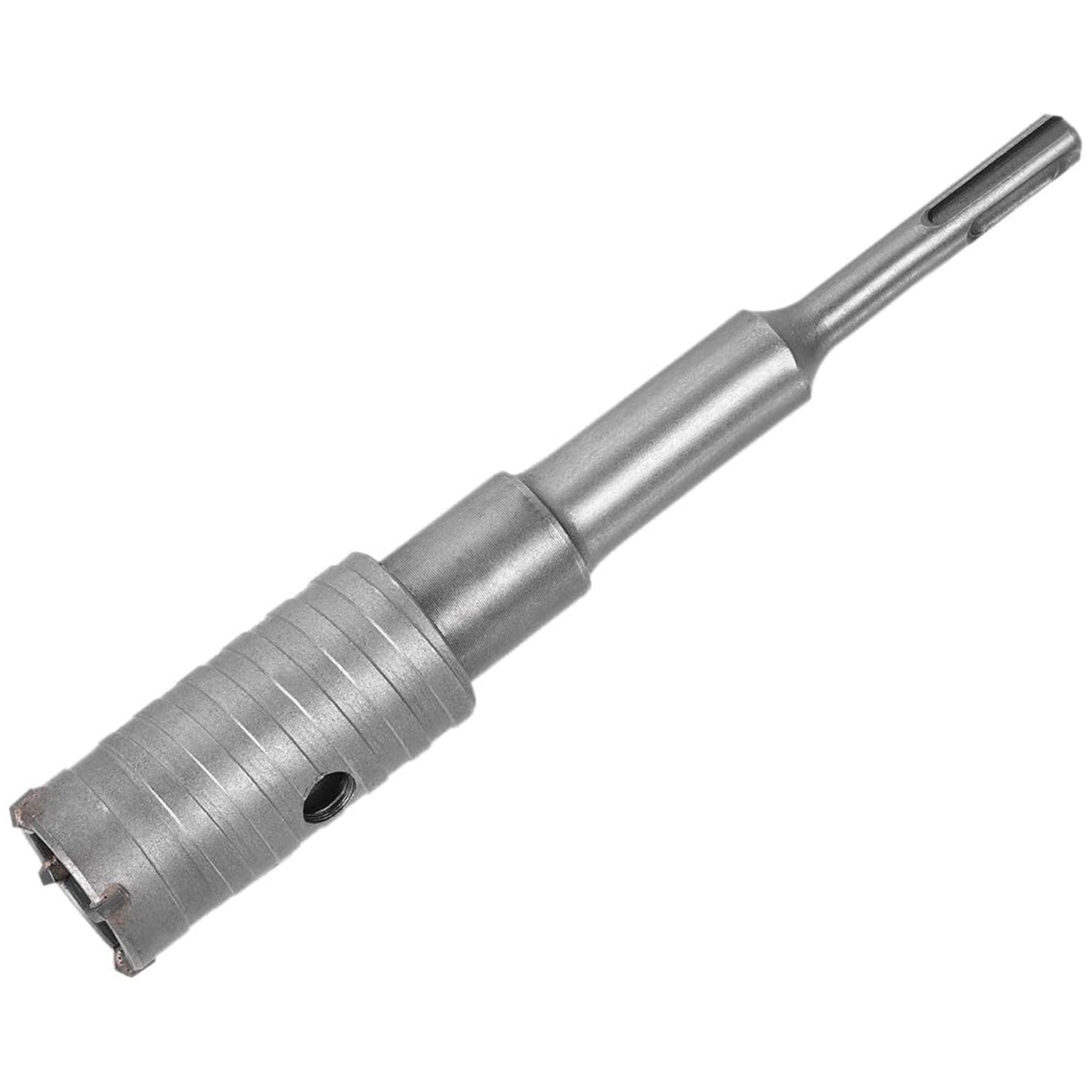 Wall Hole Drill Bit 30mm Concrete Cement Stone Hole Saw Cutter 150mm Drilling Depth Round Shank with Connecting Rod Drill for SDS X4 Impact Drill-image-13