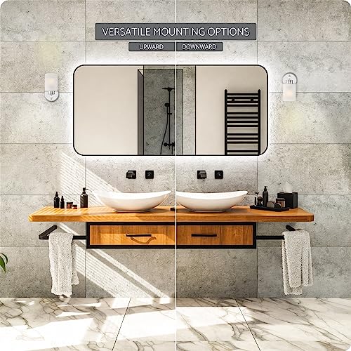 Kira Home Phoebe 8" Modern 1-Light Wall Sconce/Vanity Light + Frosted Seeded Glass Shade, Chrome Finish #TOP2