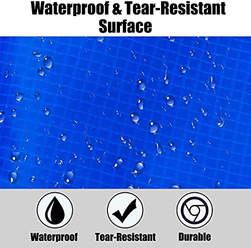 Trampoline Replacement Pad Safety Spring Cover, No Holes for Pole, Universal Fits for 10ft Frames, Waterproof Trampoline Accessories Spring Pad