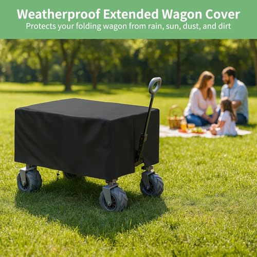 Housse de chariot étendu contre la pluie et poussière bâche imperméable avec sac noir - 6