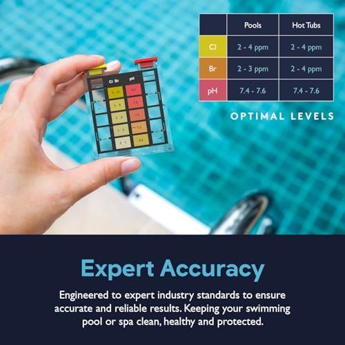 Lupo 3-in-1 Pool Test Kit | Pool Testing Kit for Residential Swimming Pools & Spas for Testing Total Chlorine, Total Bromine & pH | Pool Chemical Test for Quick & Accurate at-Home Pool Water Testing