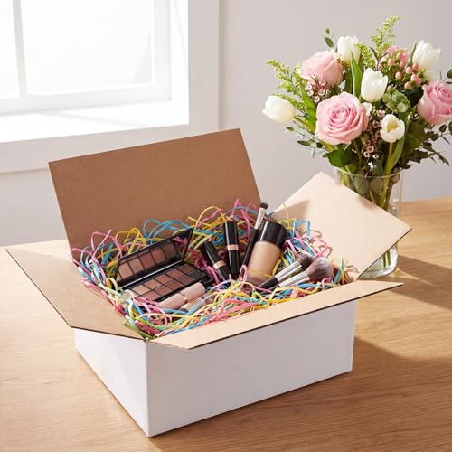 Image of RLAVBL 9x6x4 Shipping Boxes Set of 30, White Corrugated Cardboard Box for Packing, Mailing, Business