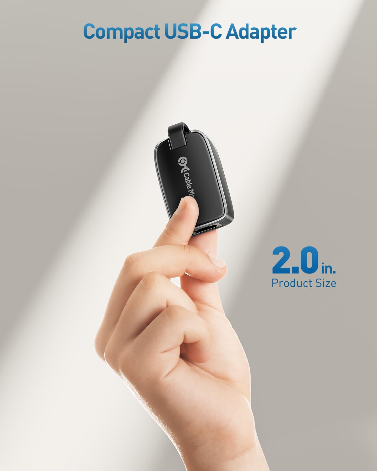 Cable Matters USB C to Ethernet Adapter Gigabit, Compact 1000Mbps / 1Gbps Thunderbolt 4 to RJ45 Ethernet Adapter - Thunderbolt 4, USB4 Compatible for MacBook Pro, iPhone, iPad Pro, XPS