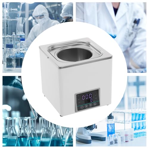 Lab Water Bath Thermostatic Heater, 300W Electric Heating Devices, 101.44Oz Capacity Water Bath Thermostatic Heater for Distillation, Drying,Concentration