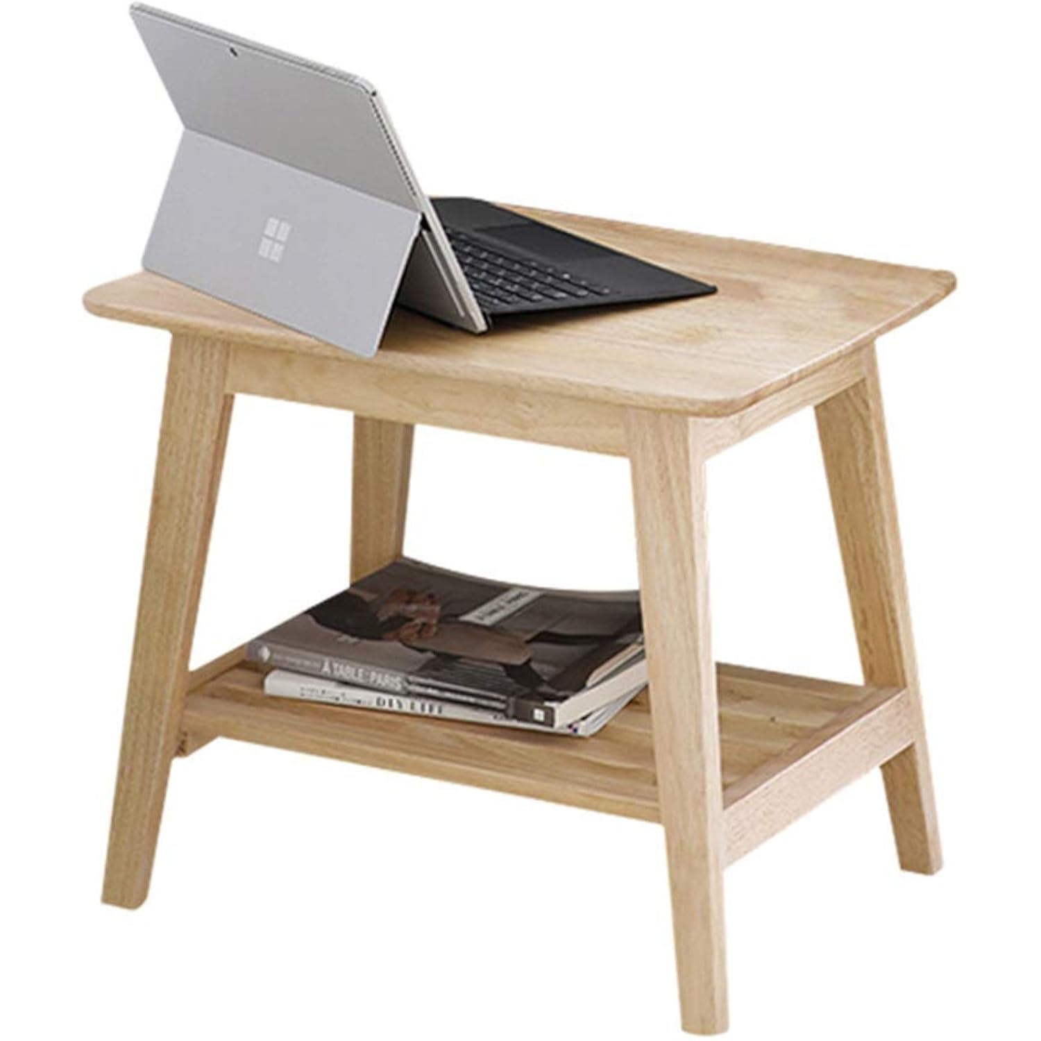 N \ A Modern Minimalist End Table, Wooden Sofa Side Tables