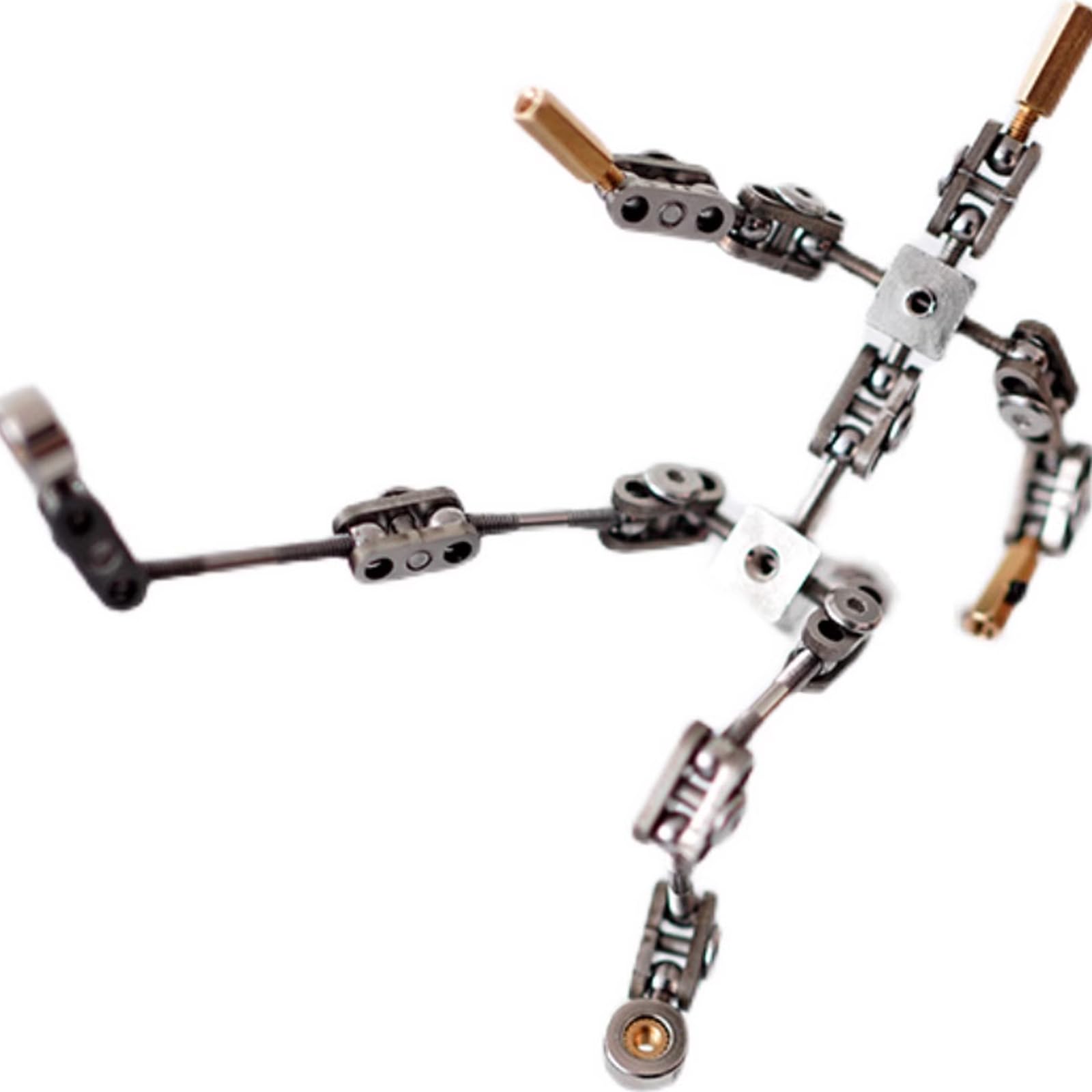 Stop Motion Animations Charakter Skelett, Professionelles Skelett Aus Edelstahl,Geeignet FüR Studio Animationen.Stop Motion Animations Charakter Marionetten Skelett(Size:14cm)