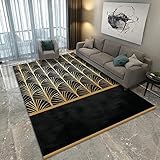Photo Gallery zzbbzz-yj tappeti moderni rettangolari in oro nero soggiorno tappeto camera da letto sala da pranzo guardaroba balcone ingresso casa interno/esterno tappetini antiscivolo lavabili (size : 120x200cm) Photo Gallery zzbbzz-yj tappeti moderni rettangolari in oro nero soggiorno tappeto camera da letto sala da pranzo guardaroba balcone ingresso casa interno/esterno tappetini antiscivolo lavabili (size : 120x200cm)
