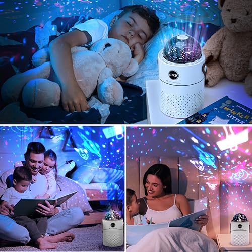 Diffuseur d'huiles essentielles avec projecteur spatial galaxie