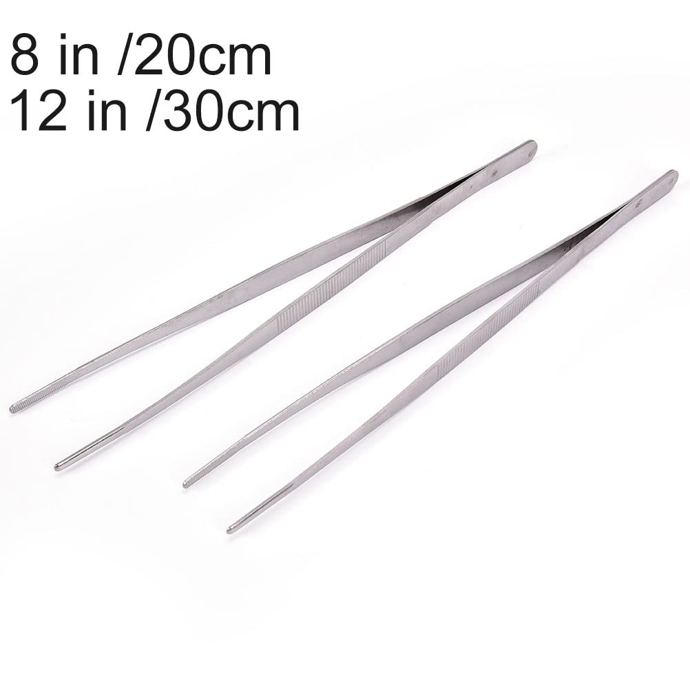 Pinzas de acero inoxidable rectas puntiagudas 20 cm para vendajes médicos