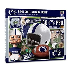 YouTheFan NCAA Penn St Nittany Lions Retro Series Puzzle – 500 Pieces, One Size