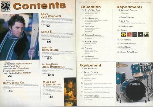 MODERN DRUMMER (Cover: Joey Waronker) May 2001 Issue image 4