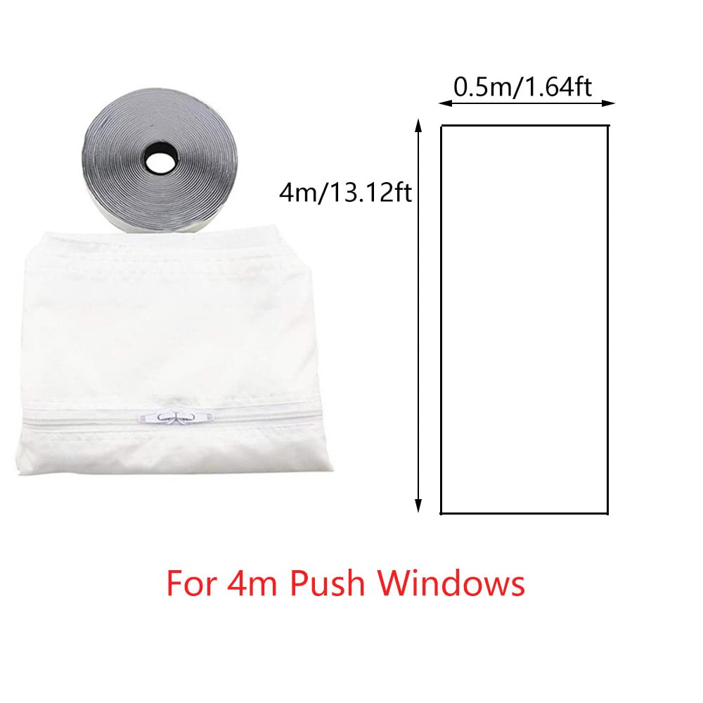 Ventana para acondicionadores de aire y deshumidificadores 3/4 m de control de clima para tragaluces (blanco)