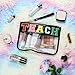 BuyCard Teacher Appreciation Gifts Clear Makeup Bag, Embroidered Chenille Letter Patches Cosmetic Bag, Zipper Pouch PVC Organizer, Portable Waterproof Toiletry Storage Bag for Women, Girls