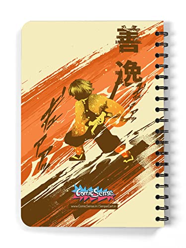 Image of ComicSense.xyz Demon Slayer Anime Sketchbook Thunder Breathing A5 Spiral Drawing Sketch book Unruled for Kids Students Gift