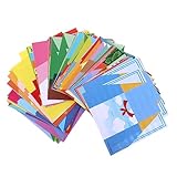 1 セット パズル折り紙 折り紙ペーパークラフト 子供の折り紙 折り紙の詰め合わせ カラフルな紙 折り紙プロジェクト用の紙 正方形の紙 ハンドクラフト紙 diy工芸紙 論文 PHENOFICE