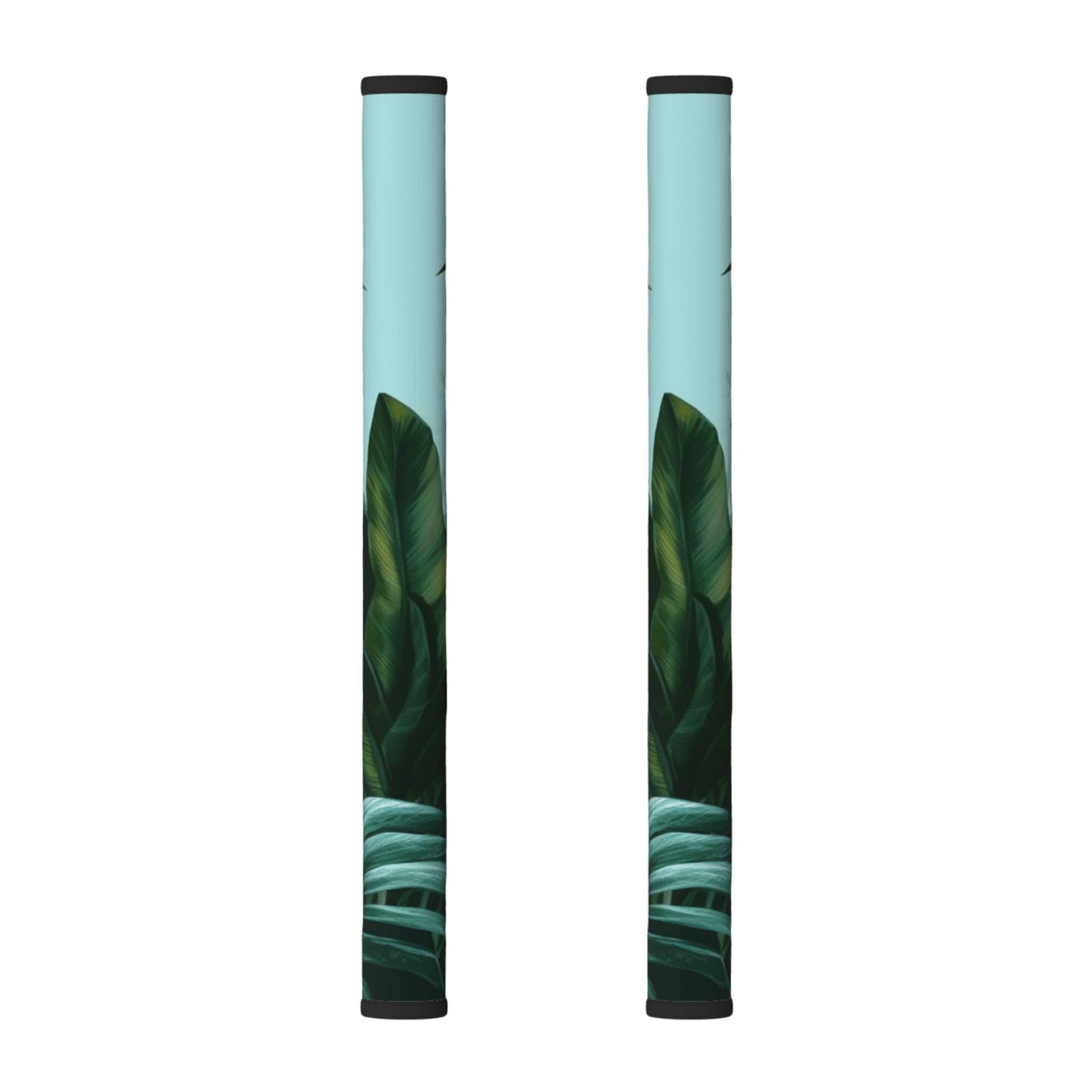 VGFJHNDF Refrigerator Door Handle Covers 2-Pack, Green Palm Leaves Printed Protect and Decorate for Fridge Ovens Dishwashers