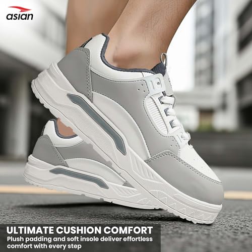 Image of ASIAN Nexus-02 Men's Casual Sneakers | Trendy Lace-Up Design | Lightweight Comfort, Premium Finish & Anti-Slip Sole for Daily Use