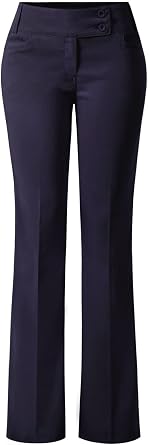 Design by Olivia Womens Relaxed Bootcut Office Pants