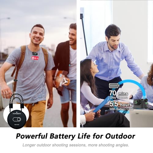 Image of 4K Mini Body Camera 128GB, Thumb Size Action Body Cam, Wearable Sports Cameras,Hands-Free POV Recording, Helmet Mount, Magnetic Sport DV for Bike Cycling,for Vlogging Pet Walk Swim