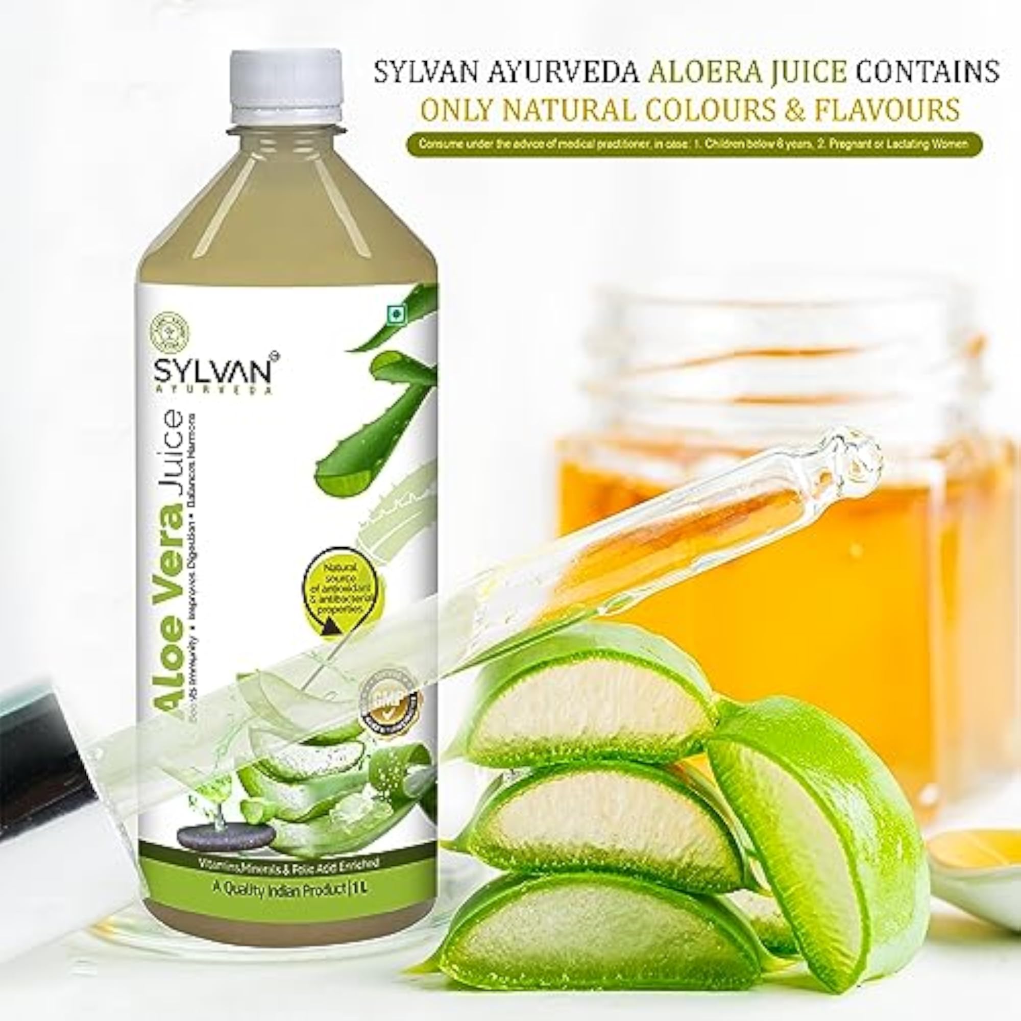 Sylvan Wheatgrass Juice and Aloe Vera Juice Combo - 2L