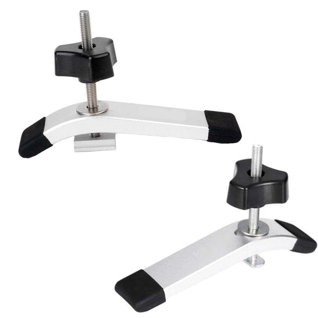 STEEIRO 2 Piece Metal Quick Release Clamp Set T-Nut Rails Track Clamping Set for Woodworking