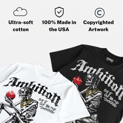 Image of DopeSkill Graphic Tee Streetwear Hip Hop Hypebeast Street Style Unisex T-Shirt Sneaker Colour Matching Shirts Horror Skeleton