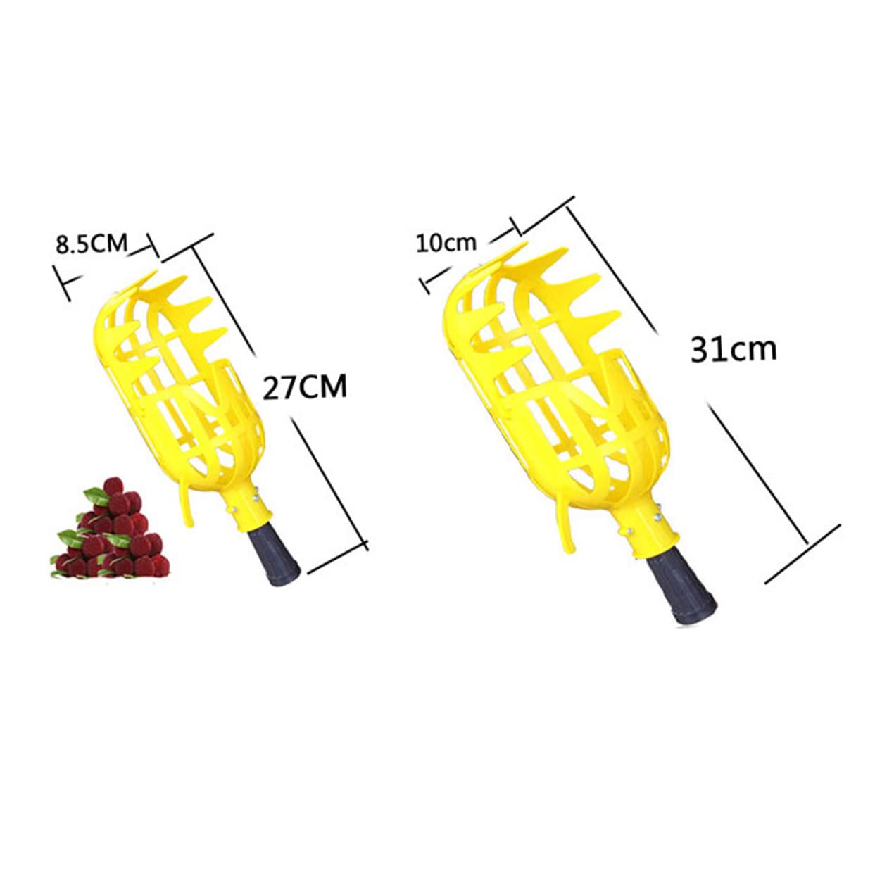 Levemolo 2pcs Arbutus Tool Creative Fruit Picker Upper Air Device for Farm Use s Fruit Picker Tool Random Color