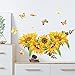 Bukiet słonecznika motyl sypialnia wejście lodówka komercyjna ściana krajobraz dekoracyjna naklejka ścienna 30 * 60 cm