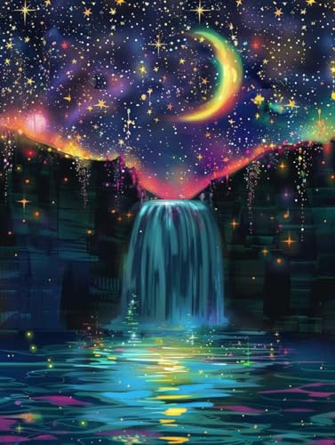 Peinture diamant adulte paysage de rêve en broderie 5D cristal complet haut de gamme
