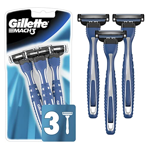 Gillette Mach3 Men’s Disposable Razors, 3 Count