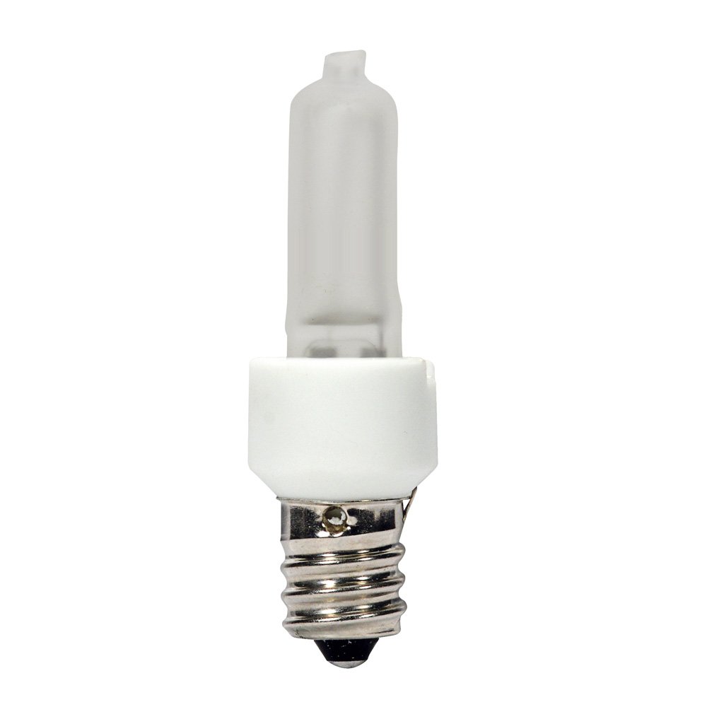Satco S4485 Candelabra Light Bulb in White Finish, 2.44 inches, 1 Count (Pack of 1), Frosted