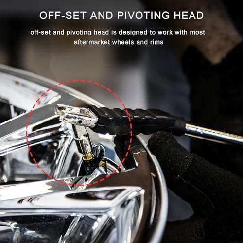 Image of Wevdn Valve Stem Puller, Automotive Tire Valve Stem Installation Tool with Rubber Boot, Universal Tire Valve Stem Valve Core Removal Tool for Most Vehicles, Car Accessories