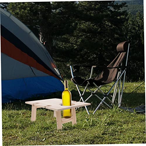 Table pliante bois carrée Toyvian table pliable extérieure et maison - 3