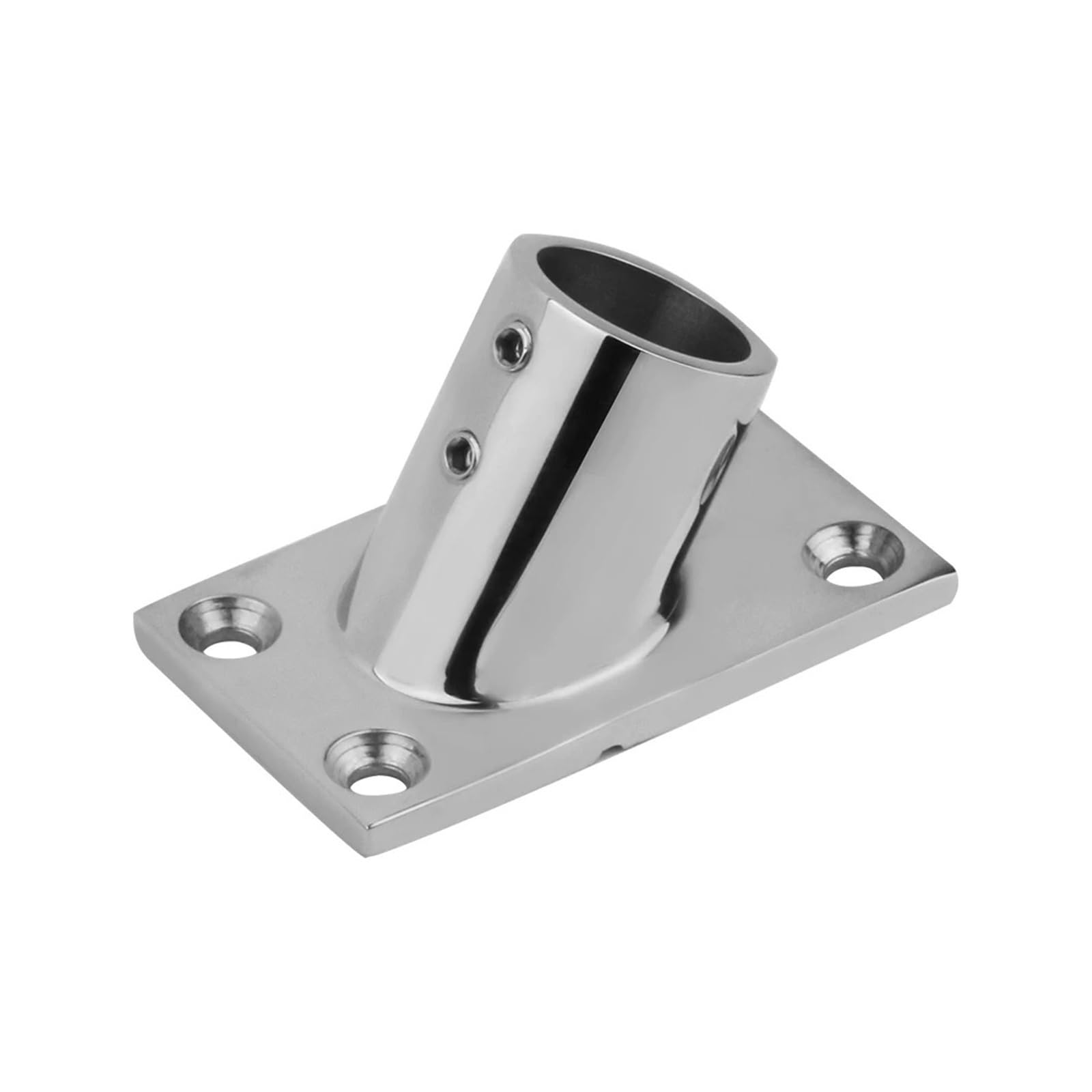 22mm 25mm 30mm 32mm Boat 316 Stainless Steel 60° Rectangular Base Handrail Fittings Tube Pipe Marine Fitting Hardware(32mm)