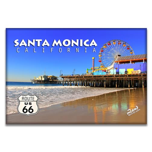 Imán decorativo Santa Monica Pier 2x3 pulgadas