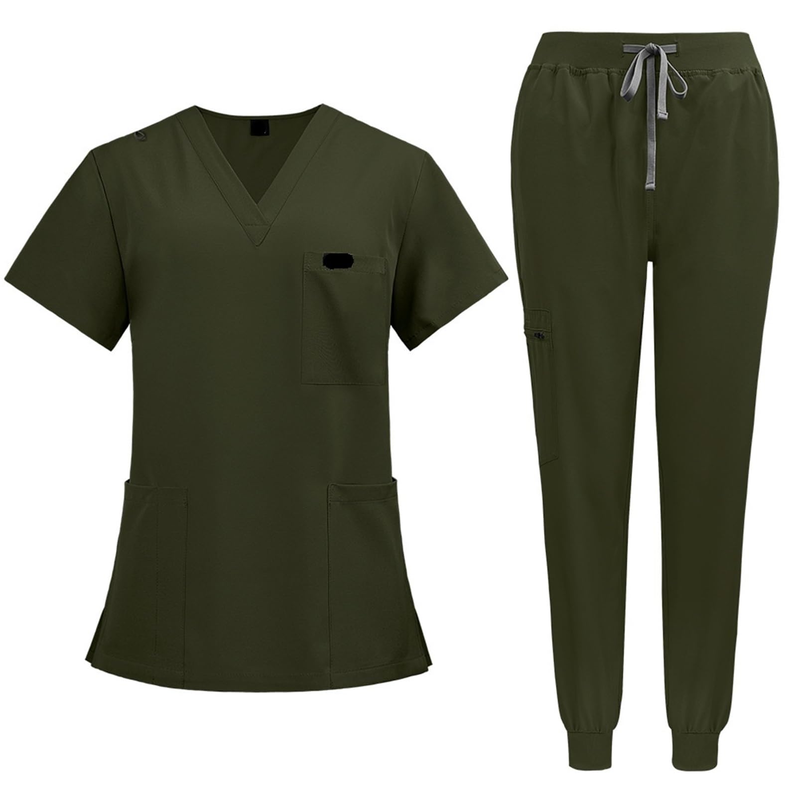 Conjunto médico Unisex de Manga Corta y Secado rápido: Uniforme Trabajo Dental hospitalario 2 Piezas for médicos Enfermeras para AtencióN MéDica, SalóN De Belleza