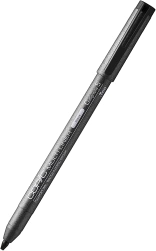 Copic Multiliner Fineliner Calligraphy Nib Pen, Small, Black