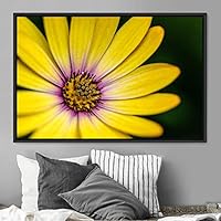 Framed Canvas Wall Art Blooming Closeup Botanical Chic Closeup Expressive Multicolor Photography Realism Ultra - 16x24 inches
