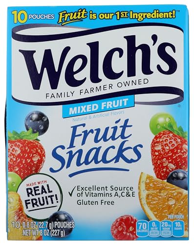 Welch's, Mixed Fruits Mixed Fruits Fruit Snacks Pouches, 8 Ounce