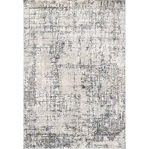 Tapete decorativo nuLOOM Aly Modern Abstract 9x12 Beige miniatura 3