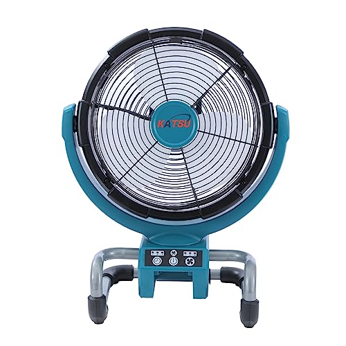 KATSU FIT-BAT 21V Ventilador sin Cable 30cm Portátil Ventilador de Suelo Inalámbrico con 3...