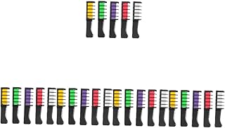 Beaupretty 25 Pçs Descartáveis Para Tintura De Cabelo Pente De Giz Cor De Cabelo Pente De Giz De Cabelo Roxo Giz Tintura De Cabelo Para Homens Giz De Cera Pentes Para Homens Giz De