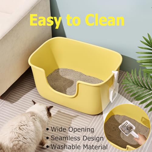 Arenero Extra Grande para Gatos con Bordes Altos y Entrada Baja miniatura 5