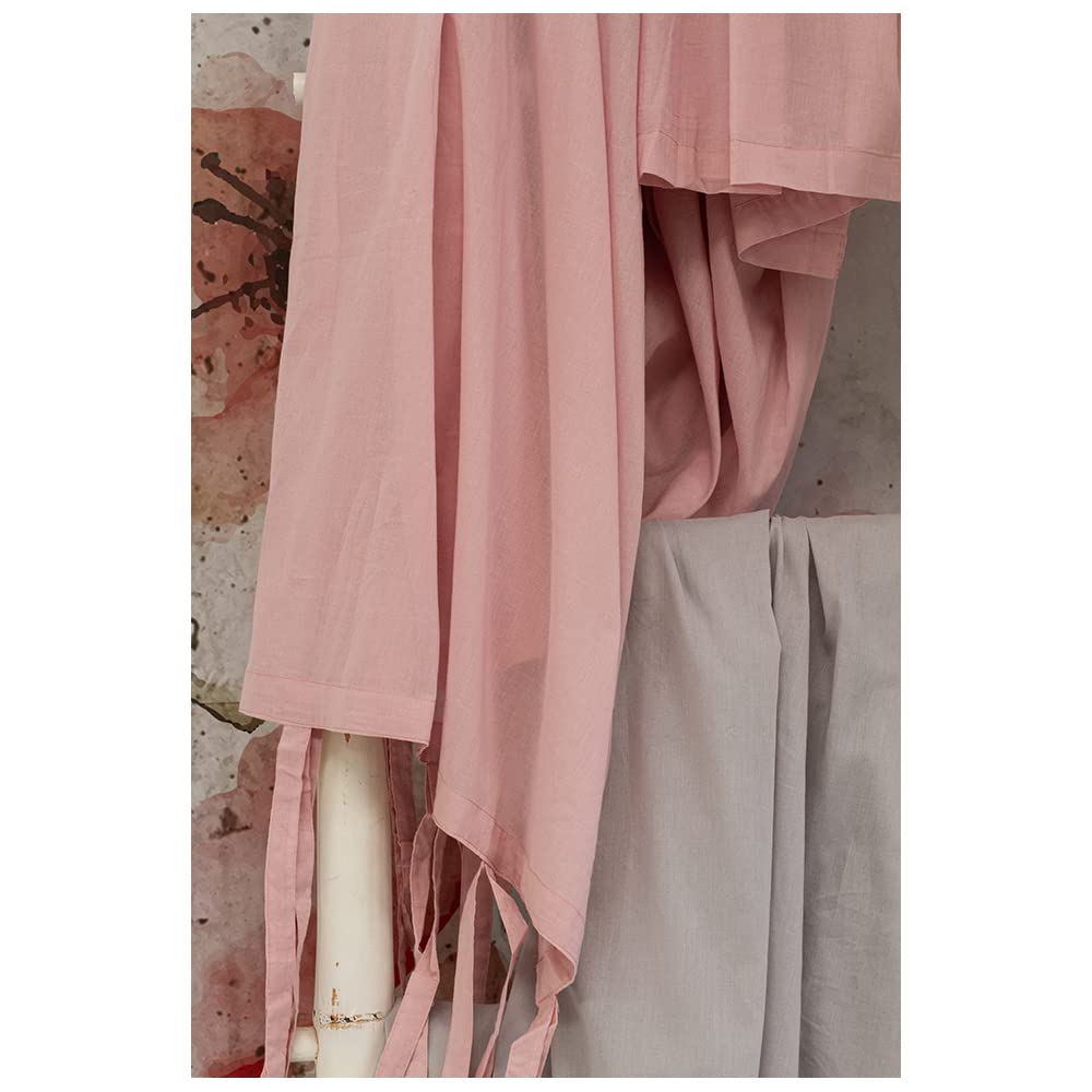 L'ATELIER 17 Tenda Camera da Letto o Cucina Finestra in Cotone, Collezione Nuage, Shabby Chic 5 Varianti 140x290 cm Crema
