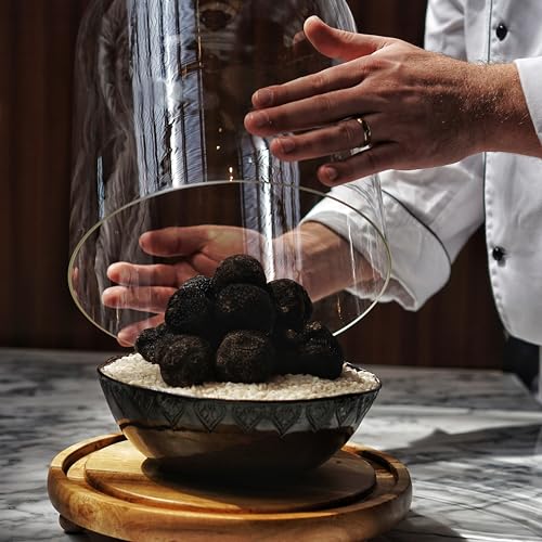 Valnerina Tartufi Edler Schwarzer Trüffel Winter Ganz | Extra Erster Wahl Trüffen, Natürlich, handgefertigt und italienisch in Sole konserviert | Glas 25 gr.