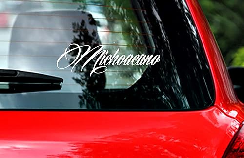 Miniatura 1 de Michoacano Michoacan - Calcomanía de vinilo para ventana y parabrisas de 10 x 4 pulgadas, color blanco