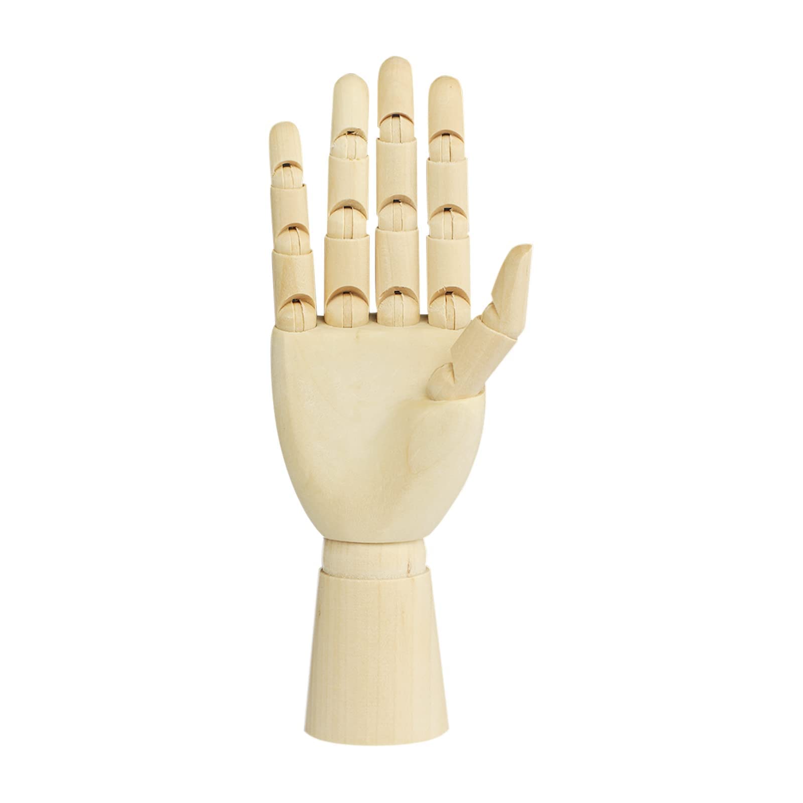 Art Wooden Manikin Hand Artist Drawing Jointed Articulated Wood Posable Mannequin Hand Sectioned Opposable Figure Sculpture Manikin Hand Model with Flexible Fingers for Painting Drawing Aid Home Decor